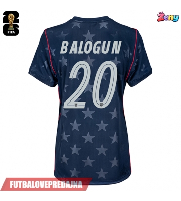 Lacne Ženy Futbalové dres Spojené štáty Folarin Balogun #20 MS 2026 Krátky Rukáv - Preč